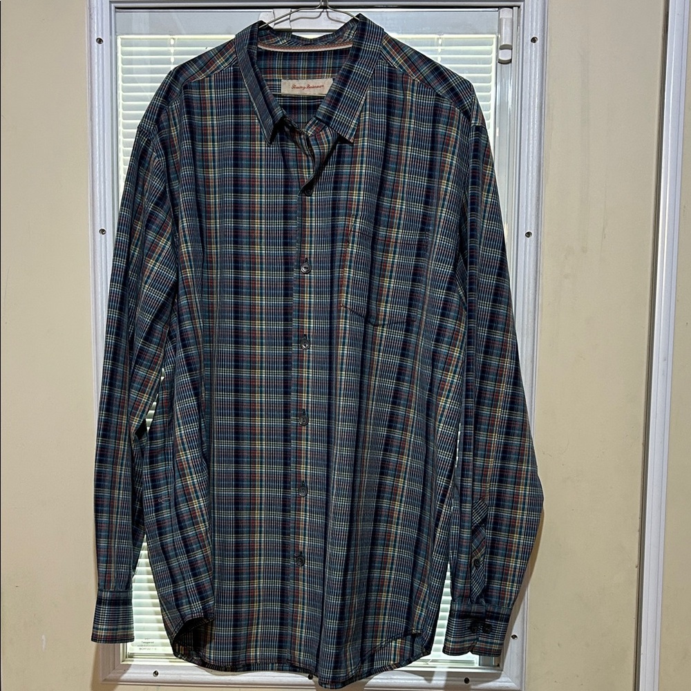 NWOT Tommy Bahama Multicolor Plaid Button-Down Shirt
